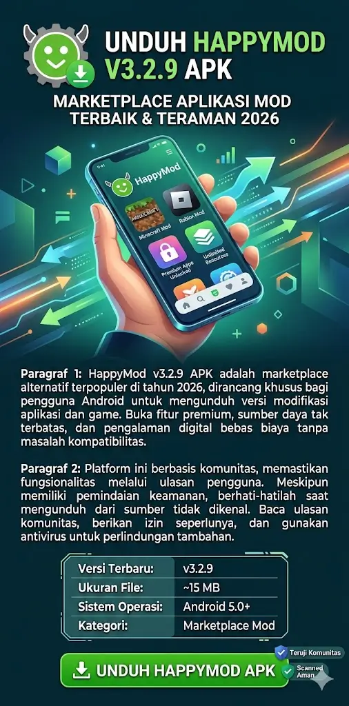 Unduh HappyMod v3.2.9 APK Cara Mengakses Perpustakaan Mod Terbaru yang Ditingkatkan